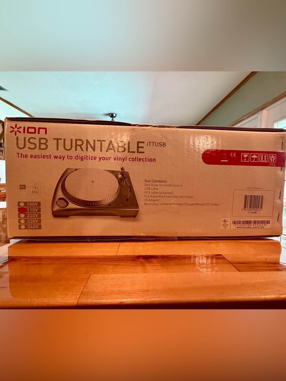 ION Audio iTTUSB USB Turntable - Silver Vinyl Digitizer - NEW - Picture 4 of 5